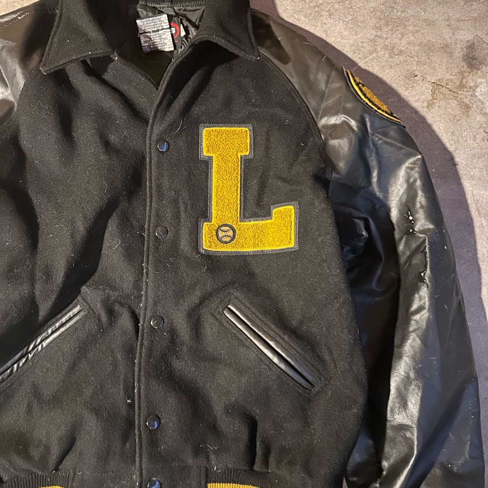 Black and Yellow Varsity Jacket